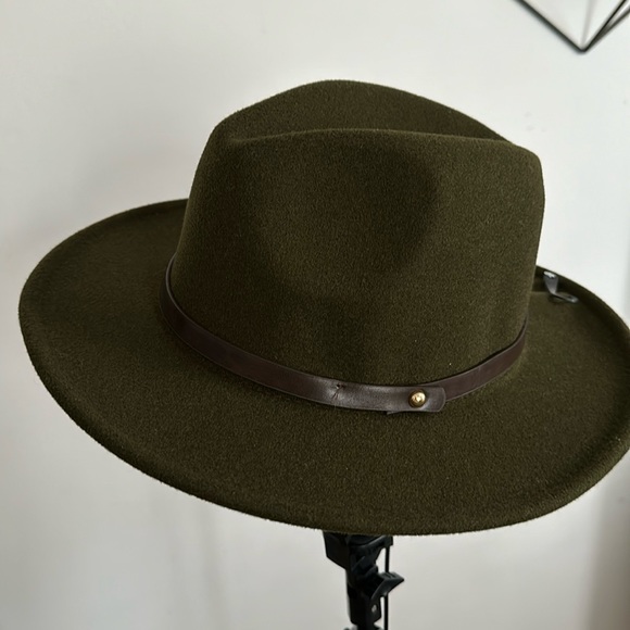 Free People Accessories - Free People Dark Green Fedora NWOT